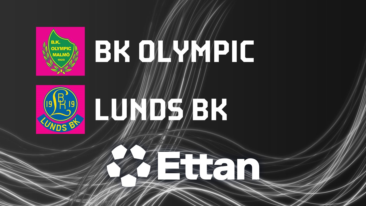 BK Olympic vs Lunds BK poster
