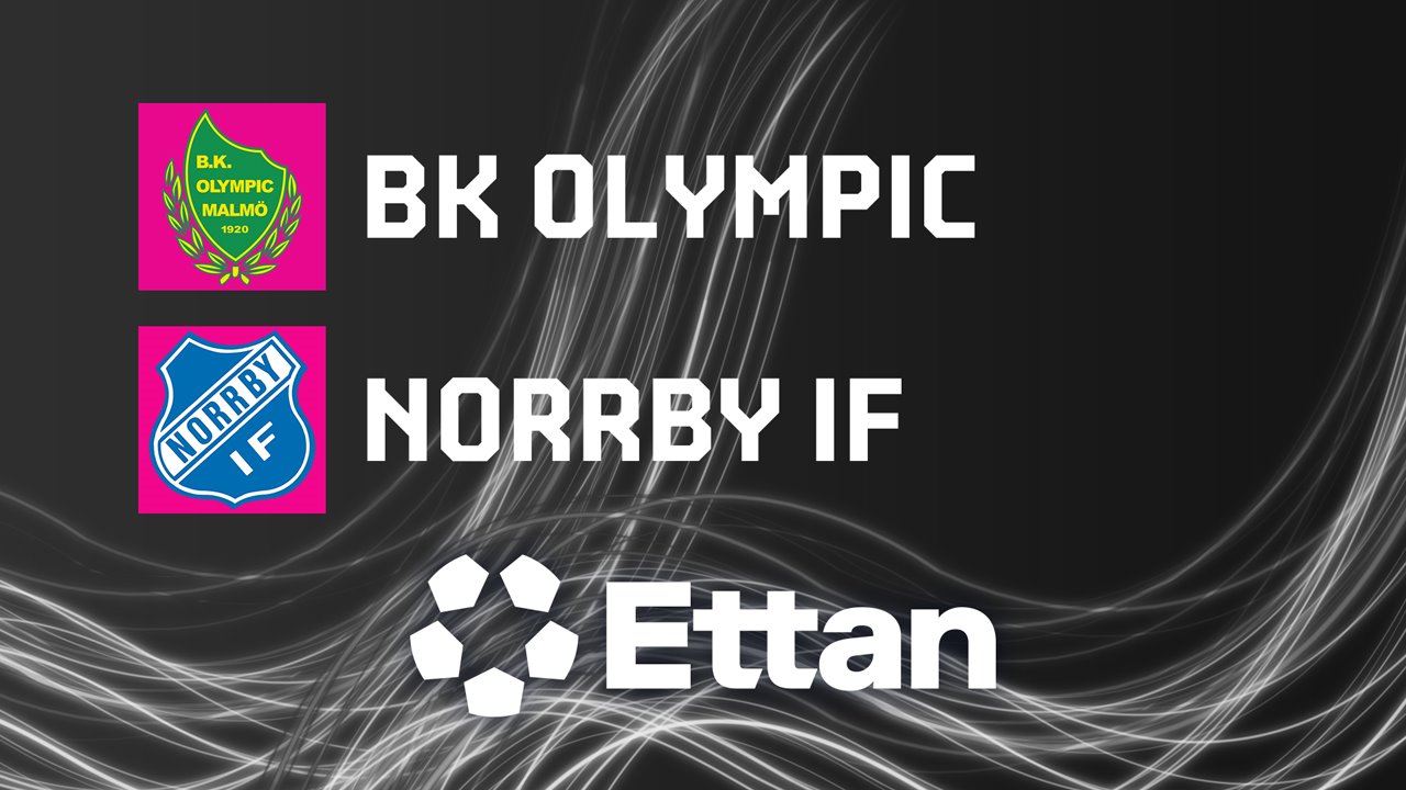 BK Olympic vs Norrby poster BK Olympic vs Norrby poster