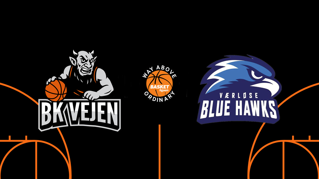 BK Vejen vs Værløse Blue Hawks poster BK Vejen vs Værløse Blue Hawks poster