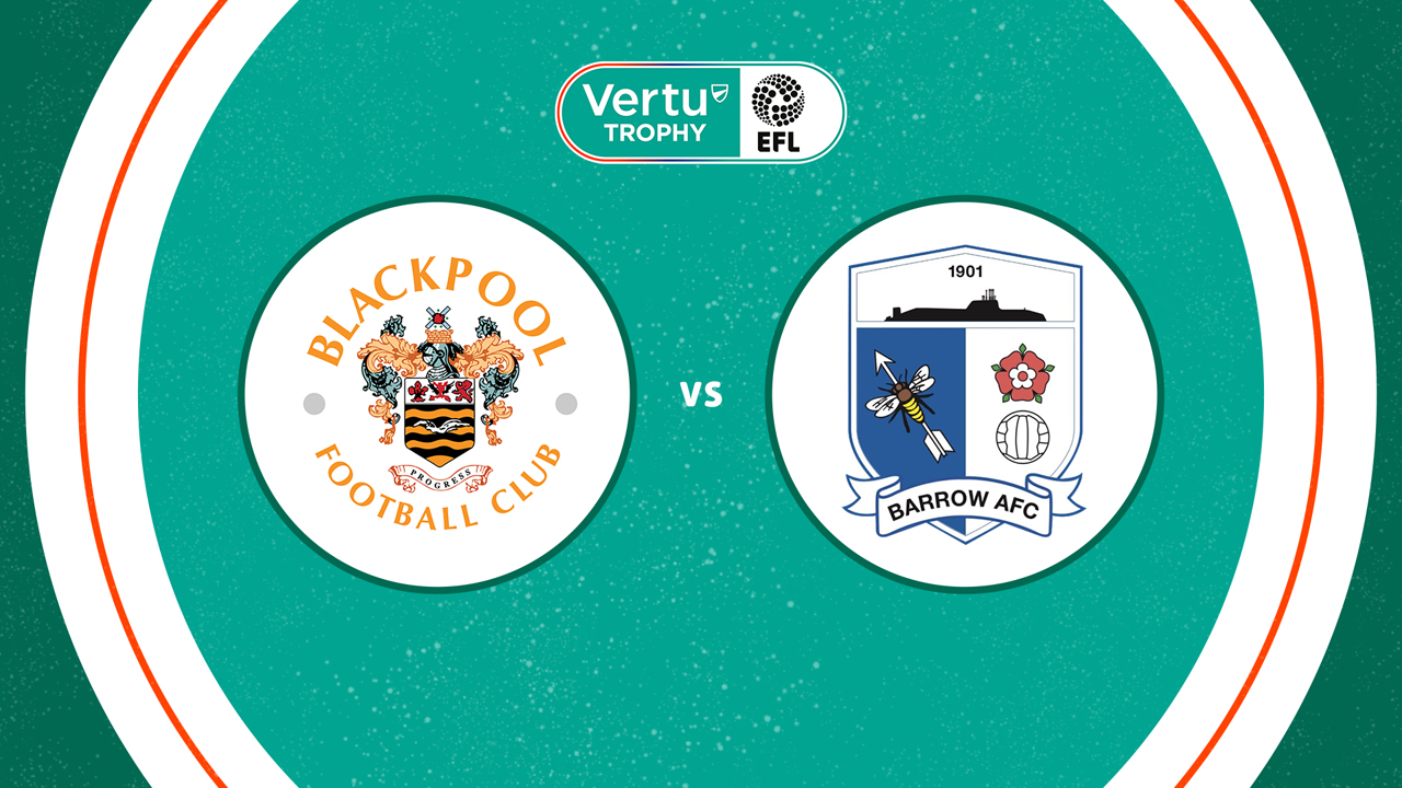 Blackpool vs Barrow poster