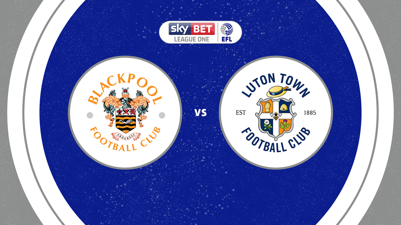 Blackpool vs Luton Town poster