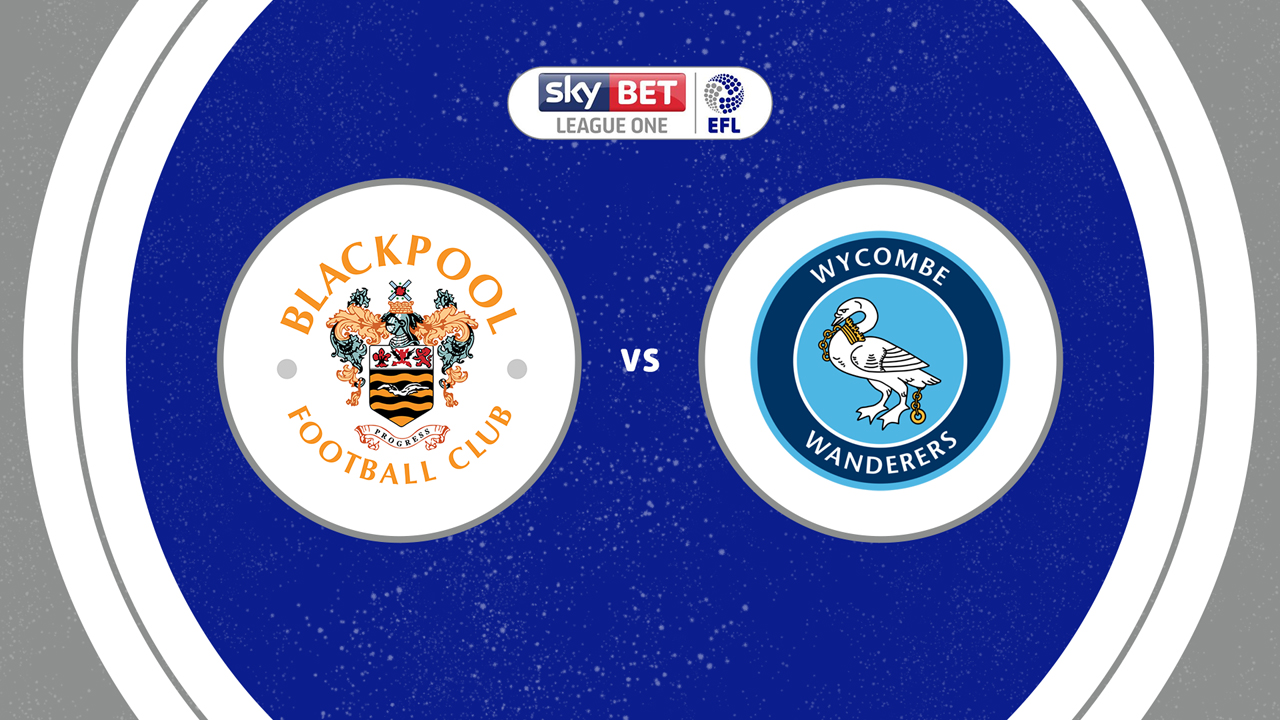 Blackpool vs Wycombe Wanderers poster