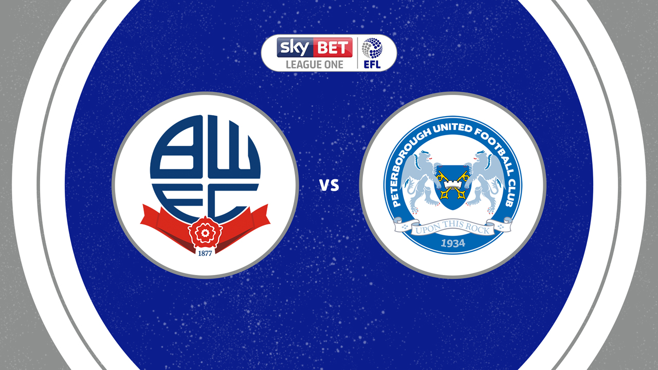 Bolton Wanderers vs Peterborough United poster