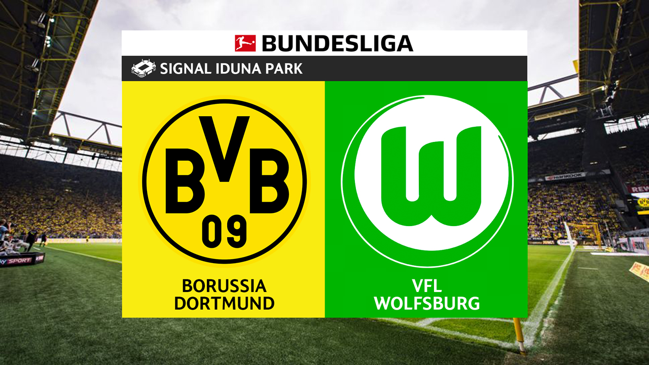 Borussia Dortmund vs Wolfsburg poster