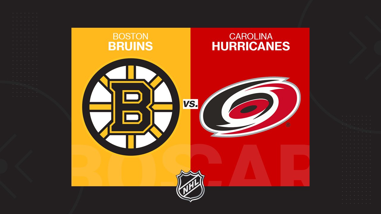 Boston Bruins vs Carolina Hurricanes poster