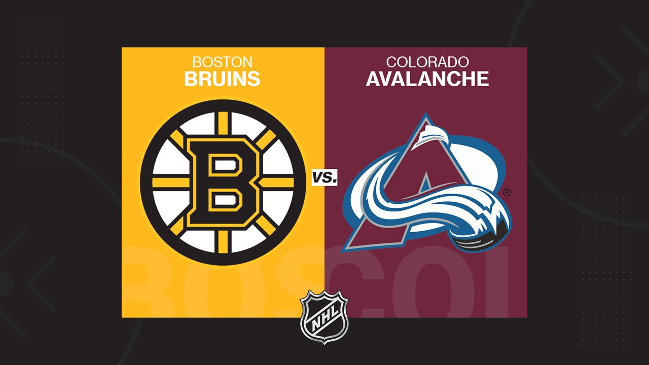 Boston Bruins vs Colorado Avalanche poster