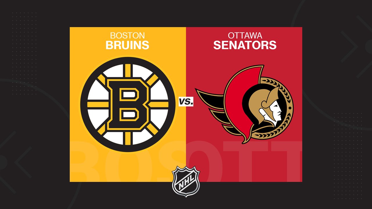 Boston Bruins vs Ottawa Senators poster