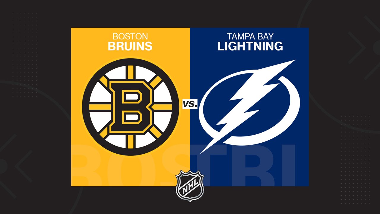 Boston Bruins vs Tampa Bay Lightning poster