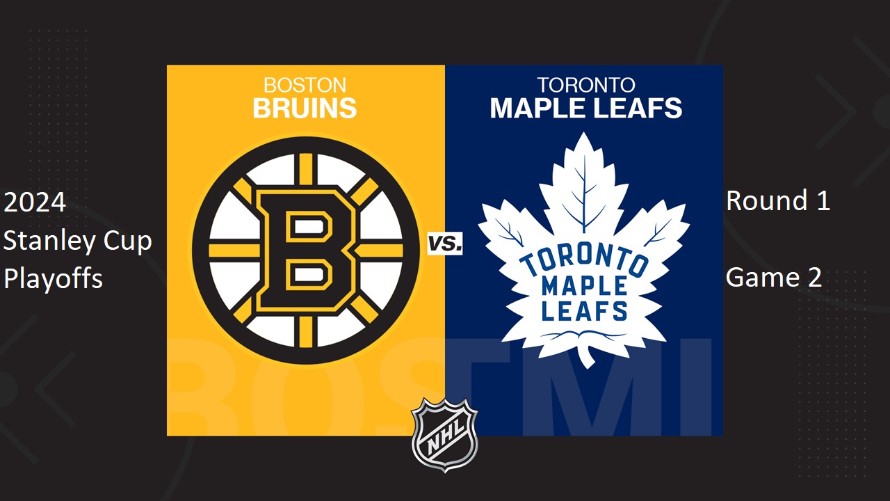Boston Bruins vs Toronto Maple Leafs poster