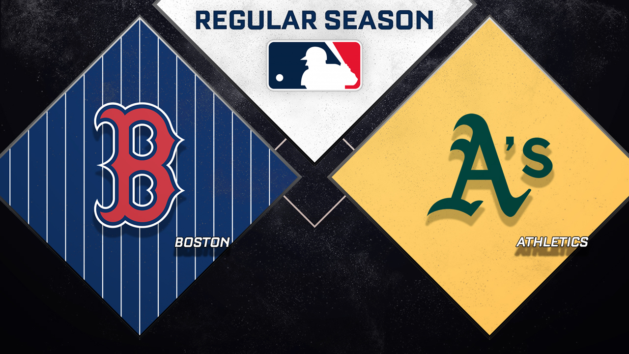 Boston Red Sox vs Athletics poster