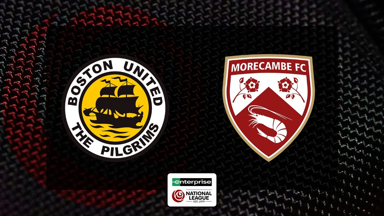 Boston United vs Morecambe poster
