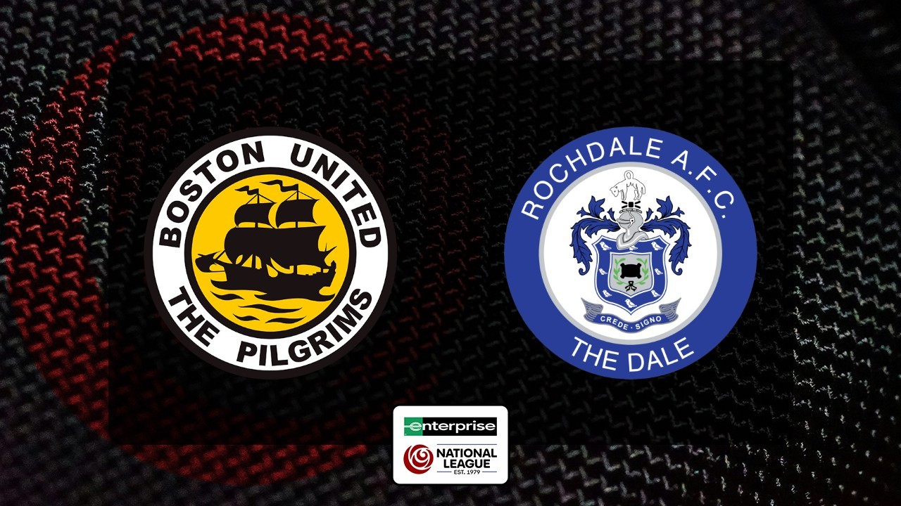 Boston United vs Rochdale poster