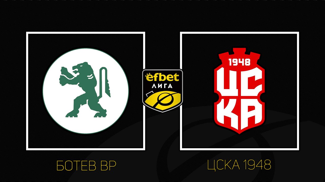 Botev Vratsa vs CSKA 1948 poster