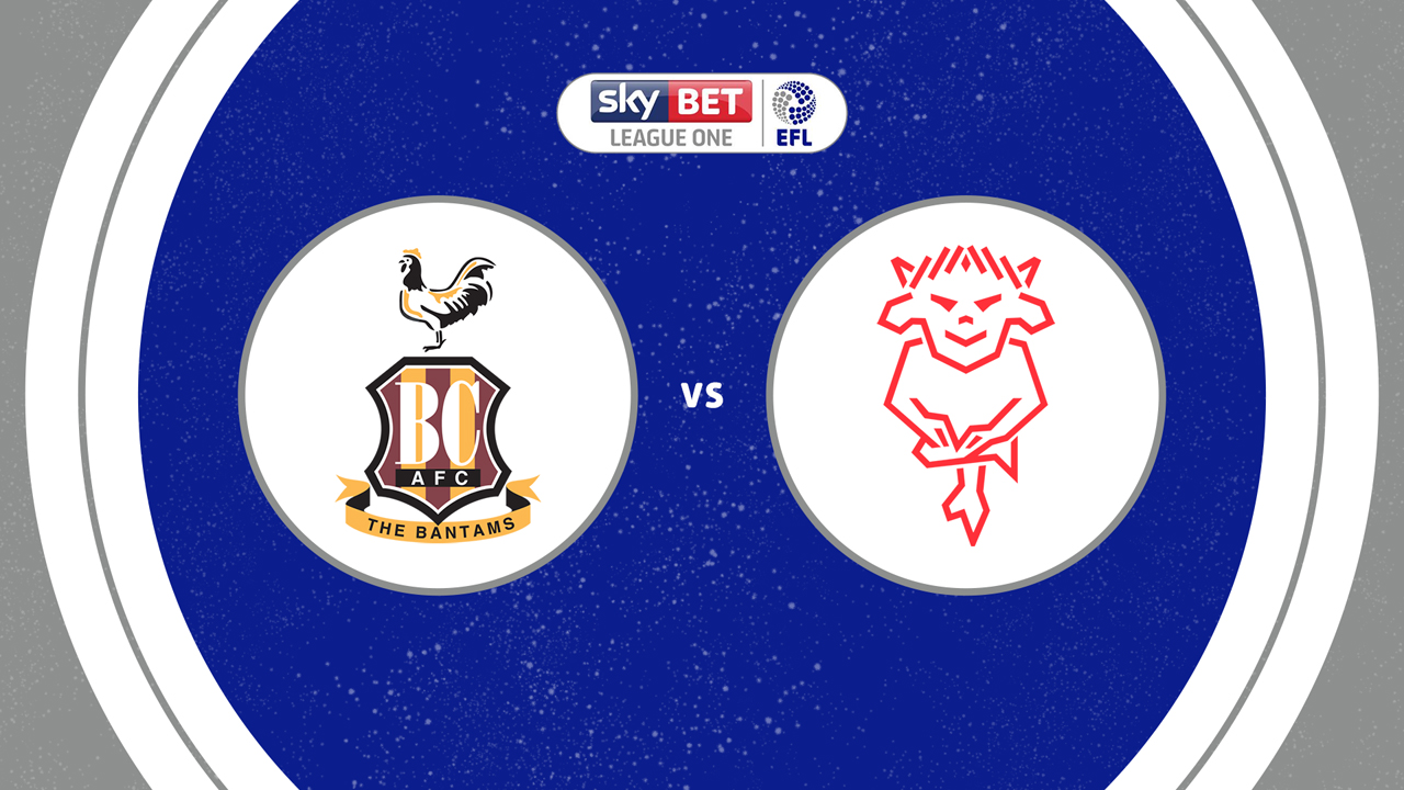 Bradford City vs Lincoln City poster