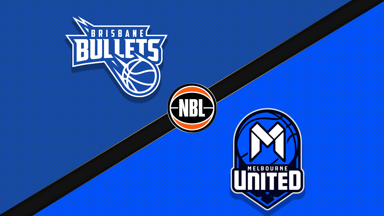 Brisbane Bullets vs Melbourne United poster Brisbane Bullets vs Melbourne United poster
