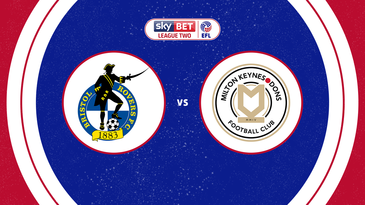 Bristol Rovers vs Milton Keynes Dons poster
