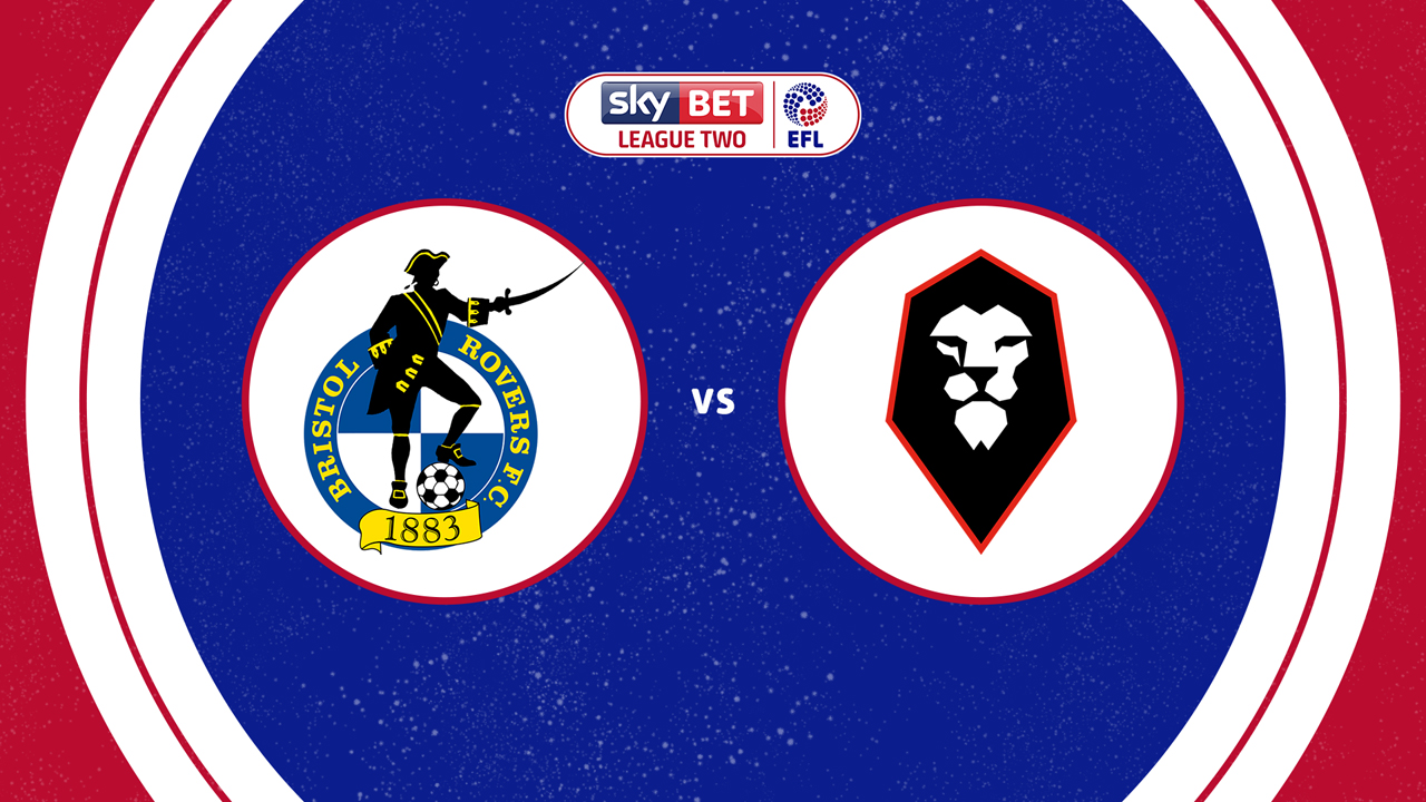 Bristol Rovers vs Salford City poster Bristol Rovers vs Salford City poster
