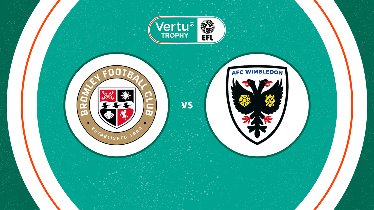 Bromley vs AFC Wimbledon poster