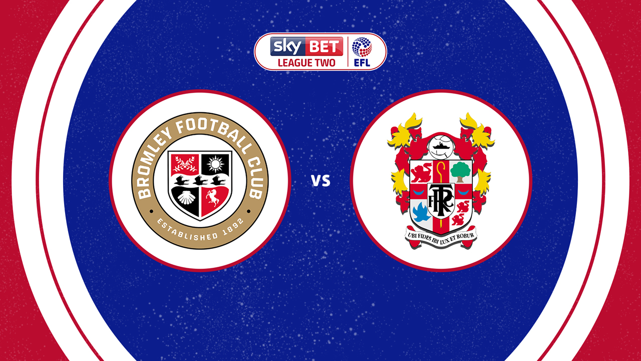 Bromley vs Tranmere Rovers poster Bromley vs Tranmere Rovers poster