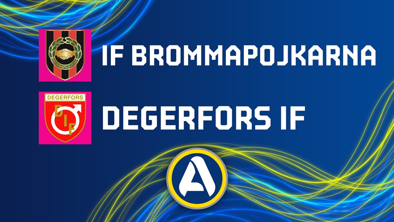 Brommapojkarna vs Degerfors poster