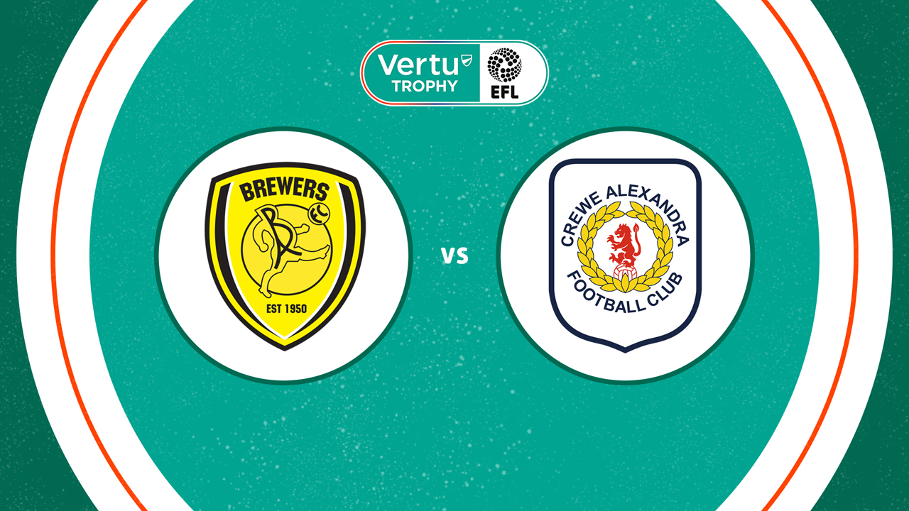 Burton Albion vs Crewe Alexandra poster