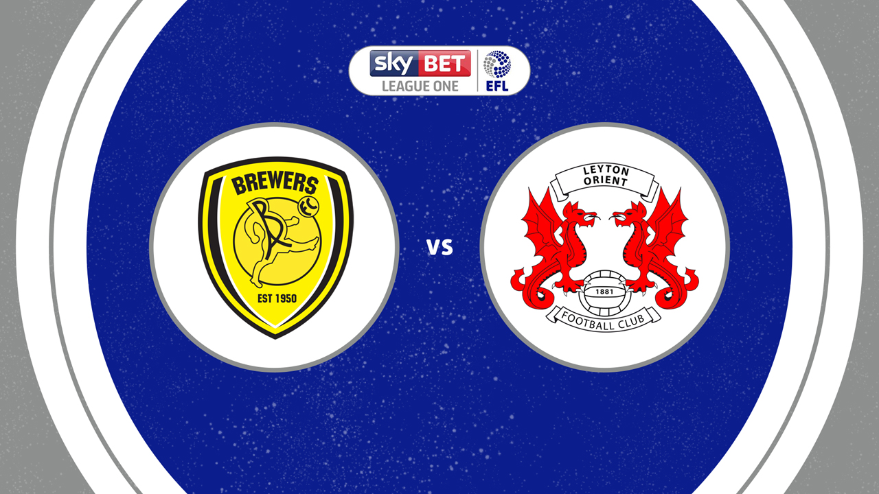 Burton Albion vs Leyton Orient poster