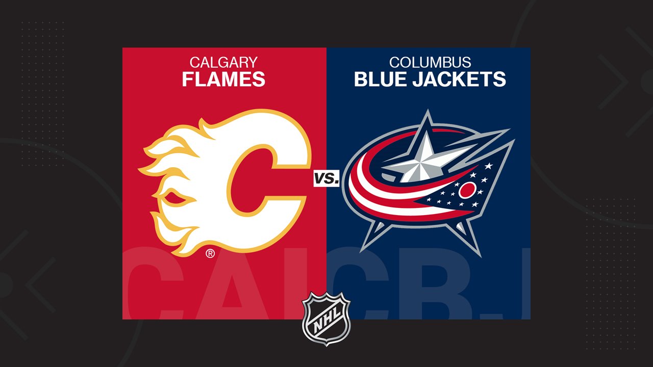 Calgary Flames vs Columbus Blue Jackets poster