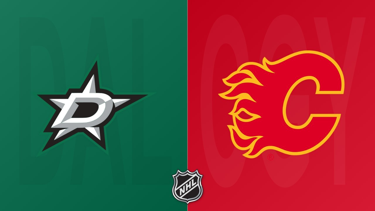 Calgary Flames vs Dallas Stars poster Calgary Flames vs Dallas Stars poster