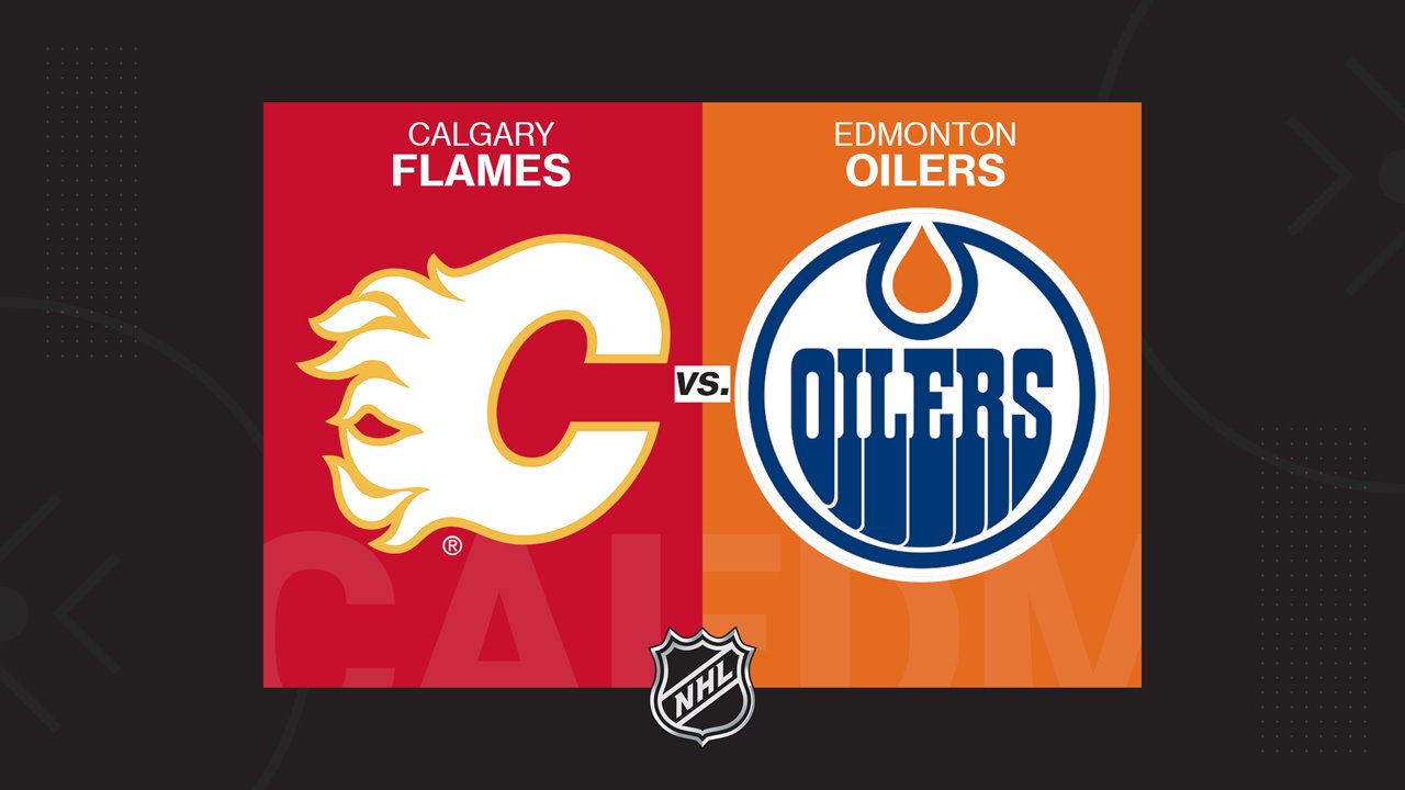 Calgary Flames vs Edmonton Oilers poster