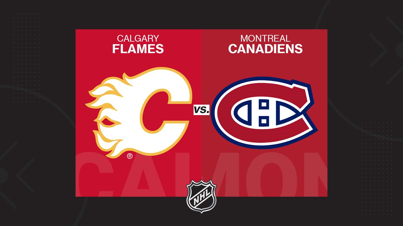 Calgary Flames vs Montreal Canadiens poster