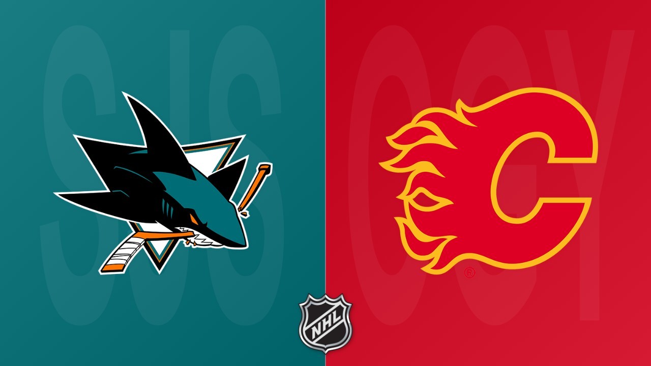 Calgary Flames vs San Jose Sharks poster