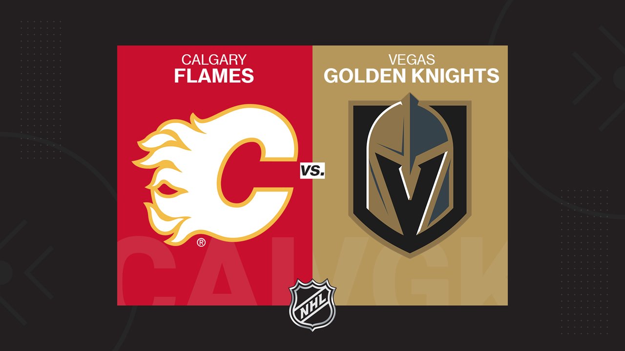Calgary Flames vs Vegas Golden Knights poster