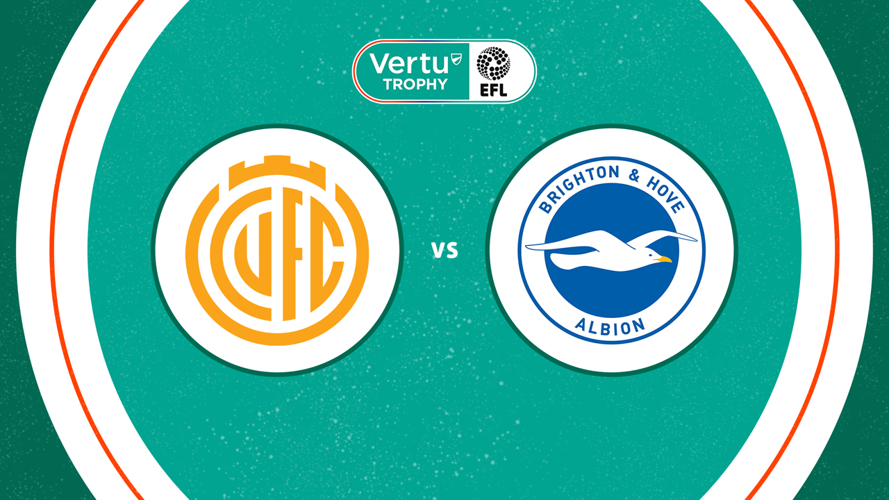 Cambridge United vs Brighton and Hove Albion U21 poster Cambridge United vs Brighton and Hove Albion U21 poster