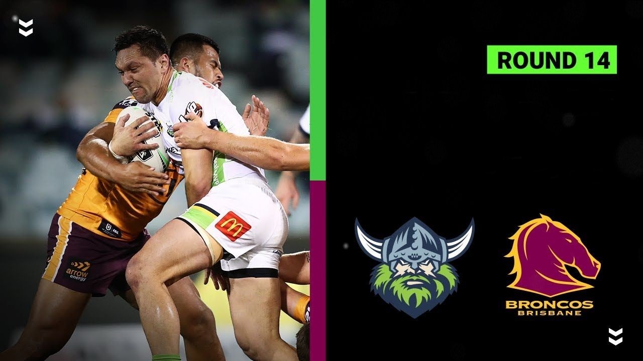 Canberra Raiders vs Brisbane Broncos poster