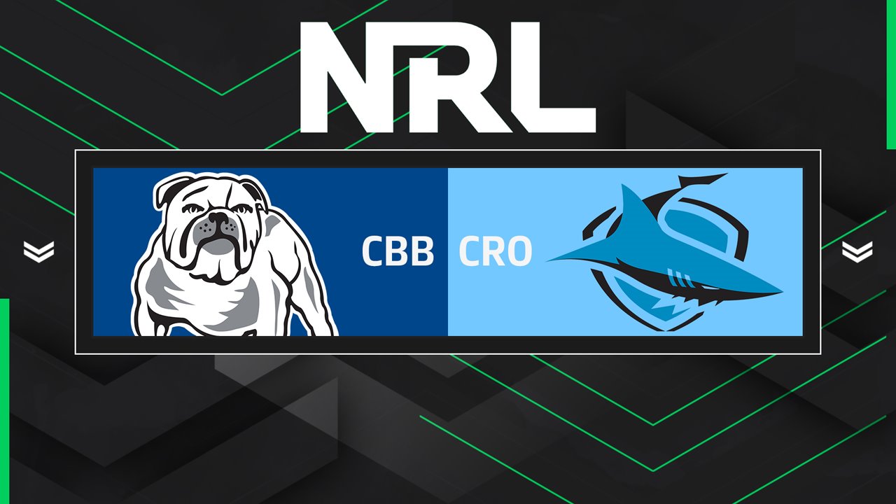 Canterbury Bankstown Bulldogs vs Cronulla Sharks poster