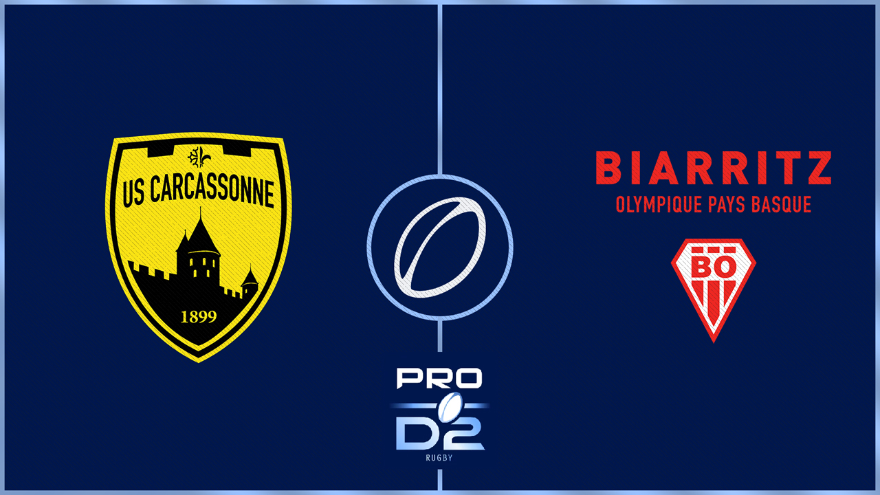 Carcassonne vs Biarritz Olympique poster