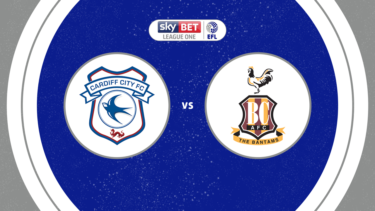 Cardiff City vs Bradford City poster