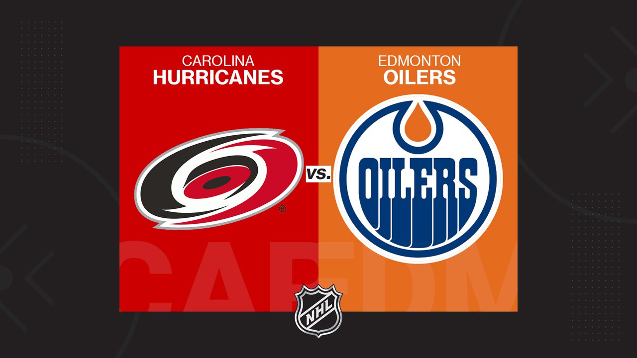 Carolina Hurricanes vs Edmonton Oilers poster Carolina Hurricanes vs Edmonton Oilers poster