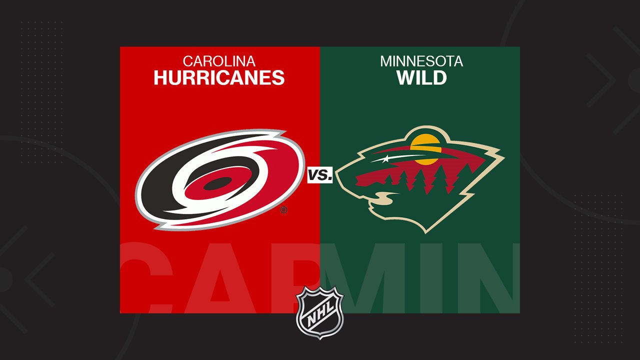 Carolina Hurricanes vs Minnesota Wild poster