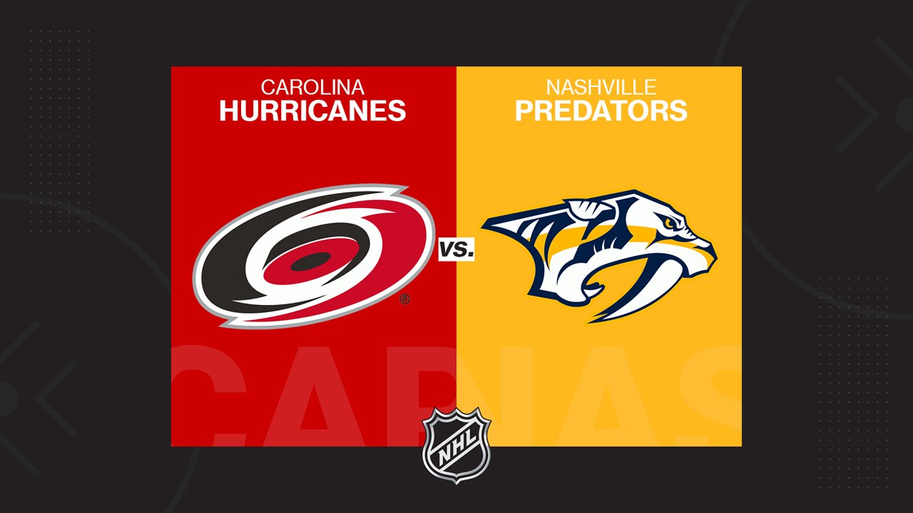 Carolina Hurricanes vs Nashville Predators poster Carolina Hurricanes vs Nashville Predators poster