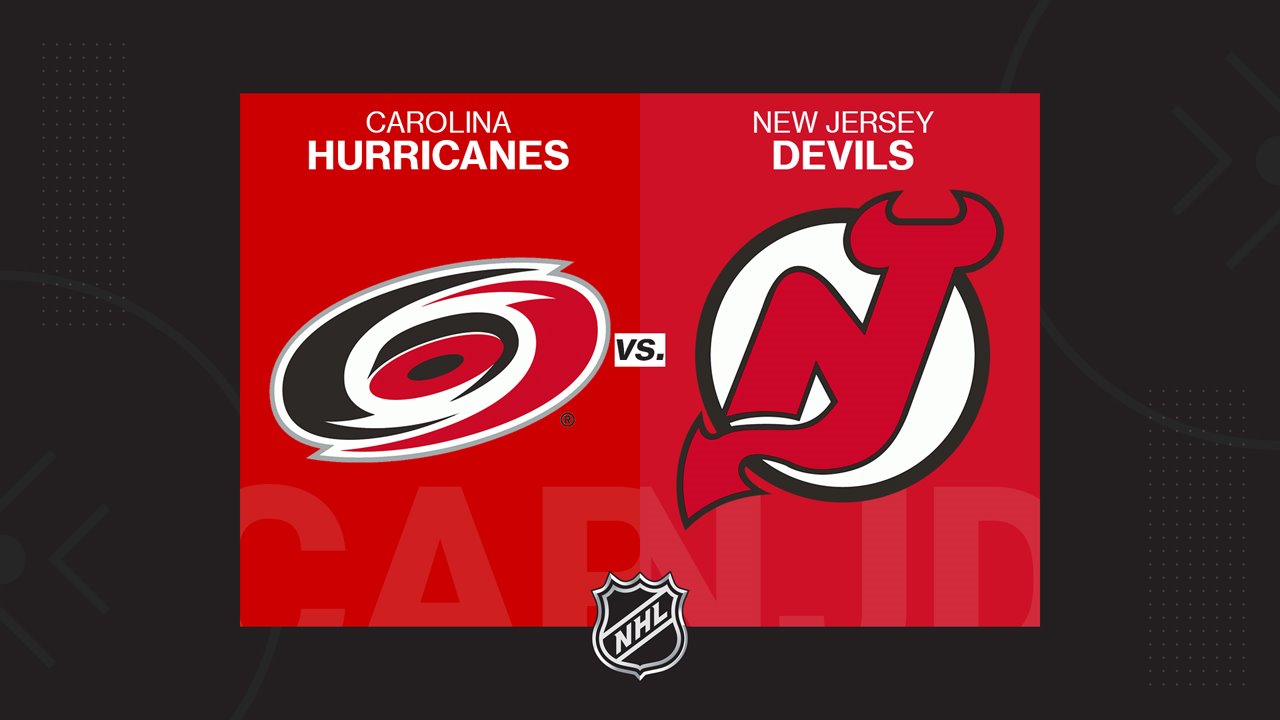 Carolina Hurricanes vs New Jersey Devils poster