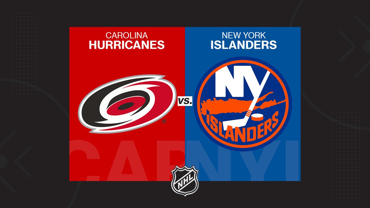 Carolina Hurricanes vs New York Islanders poster