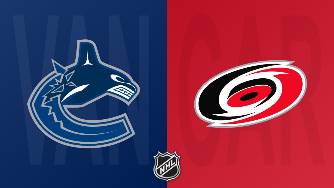 Carolina Hurricanes vs Vancouver Canucks poster