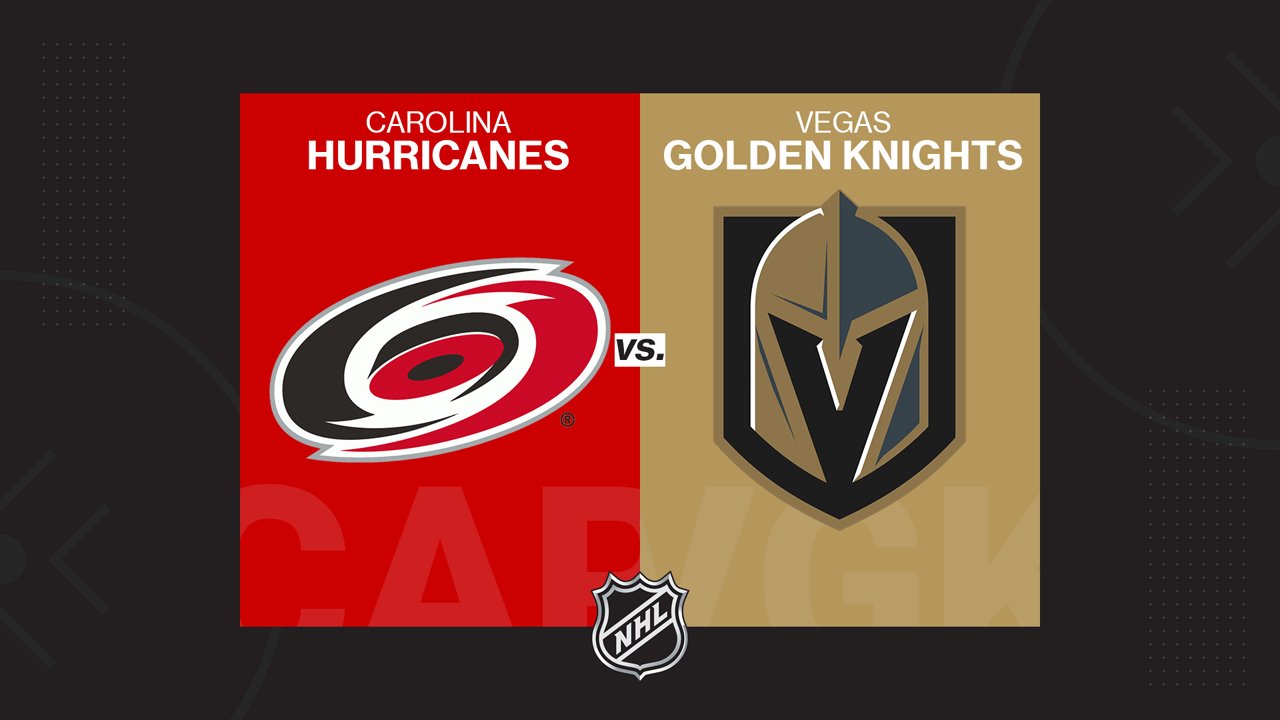 Carolina Hurricanes vs Vegas Golden Knights poster