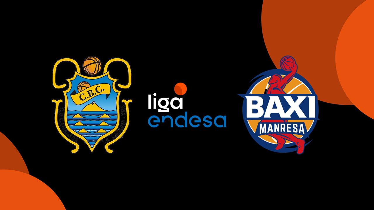 CB 1939 Canarias vs Basquet Manresa poster