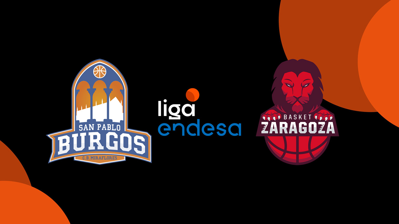 CB San Pablo Burgos vs Basket Zaragoza poster