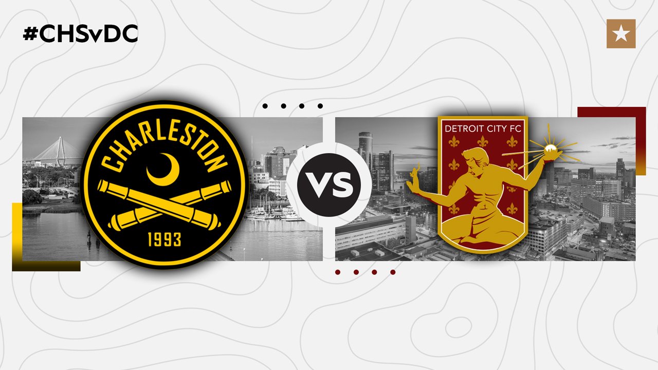 Charleston Battery vs Detroit City FC poster