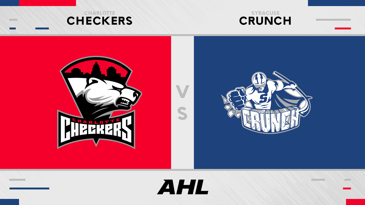Charlotte Checkers vs Syracuse Crunch poster