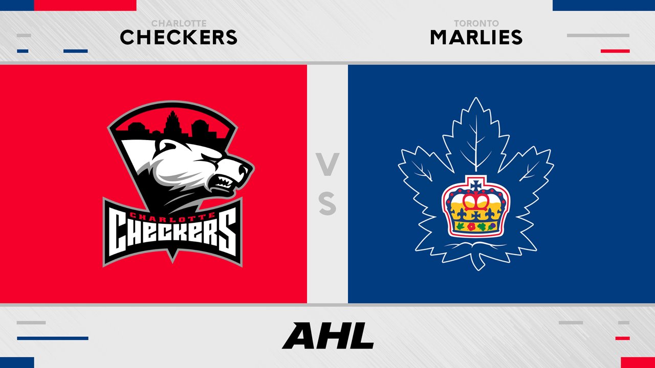 Charlotte Checkers vs Toronto Marlies poster Charlotte Checkers vs Toronto Marlies poster