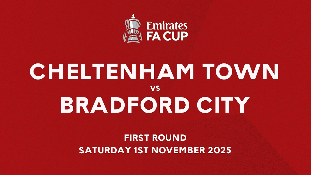 Cheltenham Town vs Bradford City poster